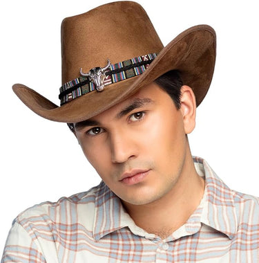 Boland - Sombrero de vaquero Django para adultos, sombrero occidental para disfraces, carnaval y fiesta temática